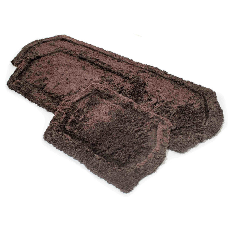 Joni Memory Foam Non-Slip Bath Rug, Chocolate