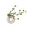 Arbre artificiel 15 po avec vase en céramique blanche