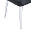 Ensemble de table et de chaises Willistine, ensemble de salle à manger moderne simple en marbre avec chaises en polyuréthane, autocollant en marbre, plateau de table en verre trempé, avec pieds de chaise arqués en métal-305491161-311650605
