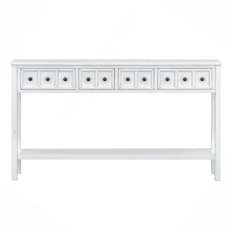 Console Rustic, Blanc antique