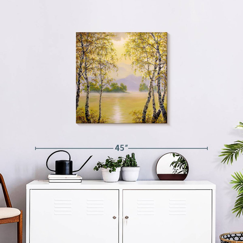 Arney Lakeshore Birch Trees, 24" H x 24" W
