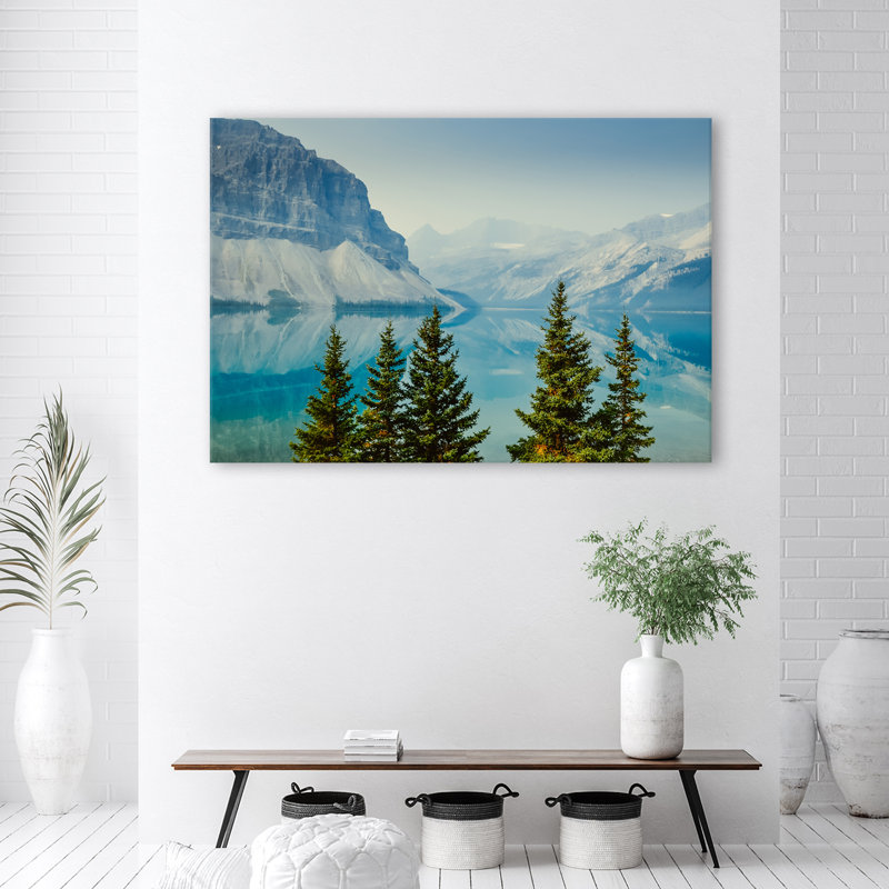 Mountain Lake Nature - Wrapped Canvas Print, 70cm H x 100cm W