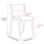 Chaise Valencia Lucrezia en bois, chêne blanc