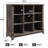 9-cube Bookcase, 3 Tier Shelf Cube Storage Organizer, Wood Cube Bookshelf With Anti-tip-1340507227