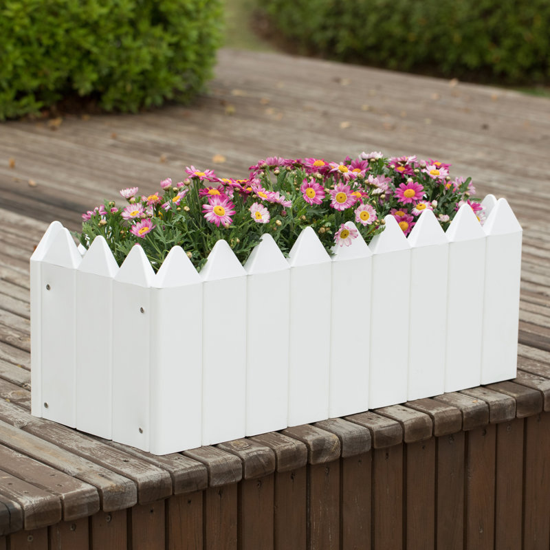Boîte à fleurs rectangulaire en vinyle
