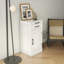 Armoire de bar à vin blanche modulaire avec huche pour salle à manger