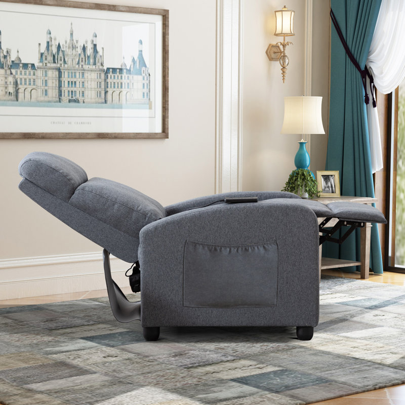 Fauteuil individuel de cinéma maison moderne à massage doux de 65 cm de large avec télécommande