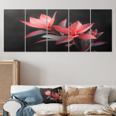 Palmea - ensemble d'art mural sur toile Hibiscus