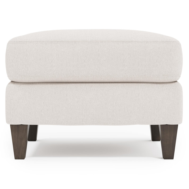 Isabella Upholstered Ottoman, Aged Gray, Cream Boucle 1273-002