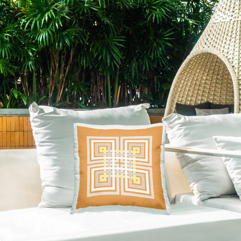 Geometric Outdoor Throw Pillow