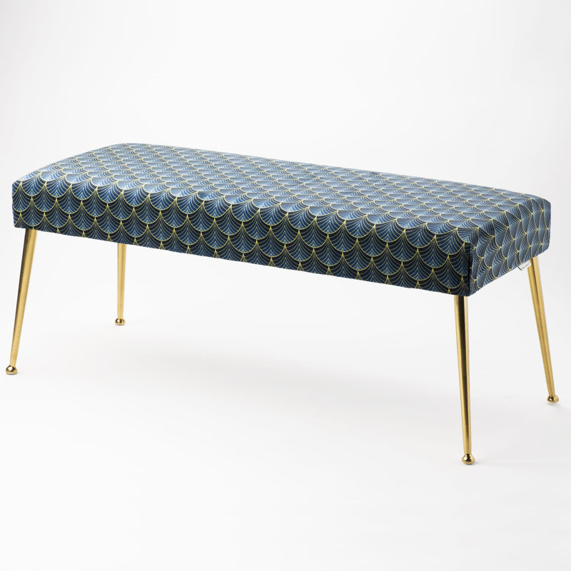 Kasson Velvet Upholstered Bench, H40 x W60 x D30cm