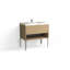 Modo 36" W Freestanding Single Bathroom Vanity with Dean Leg-2101857659-2101857657-2131032091