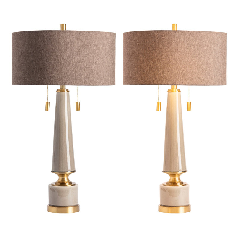 Ensemble de 2 lampes de table en céramique