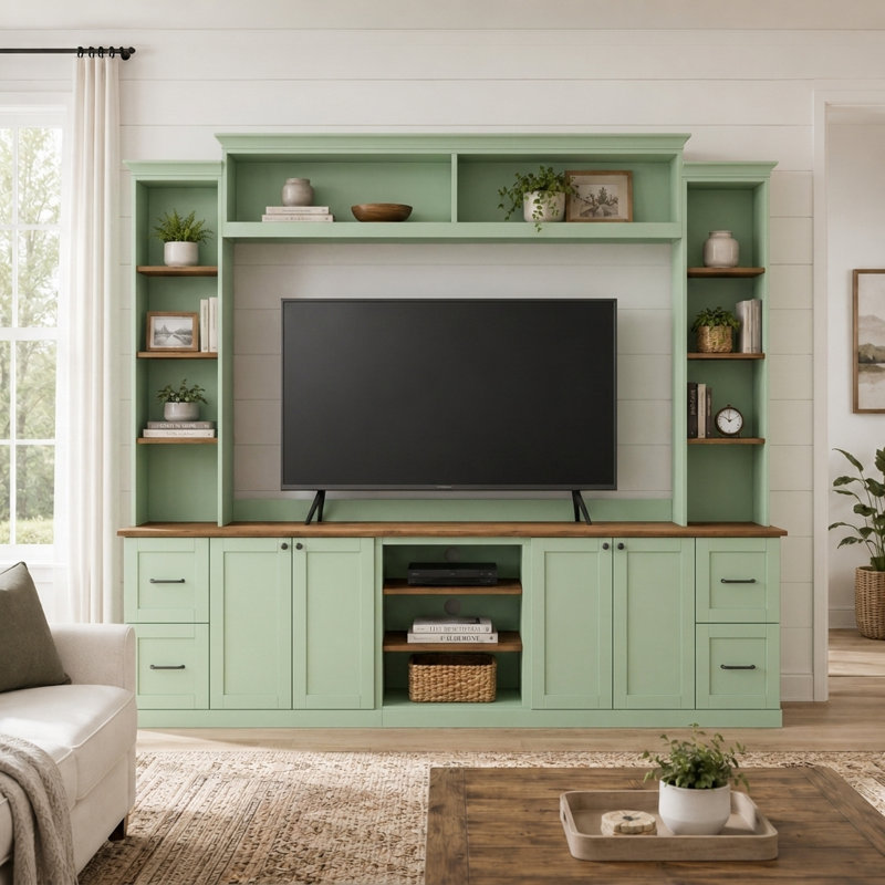 Meuble audio-vidéo Modern Modern, Vert