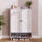 Aleatha 6-Tier 24 Pairs Shoe Cabinet With Doors And Adjustable Shelves For Entryway-11166102