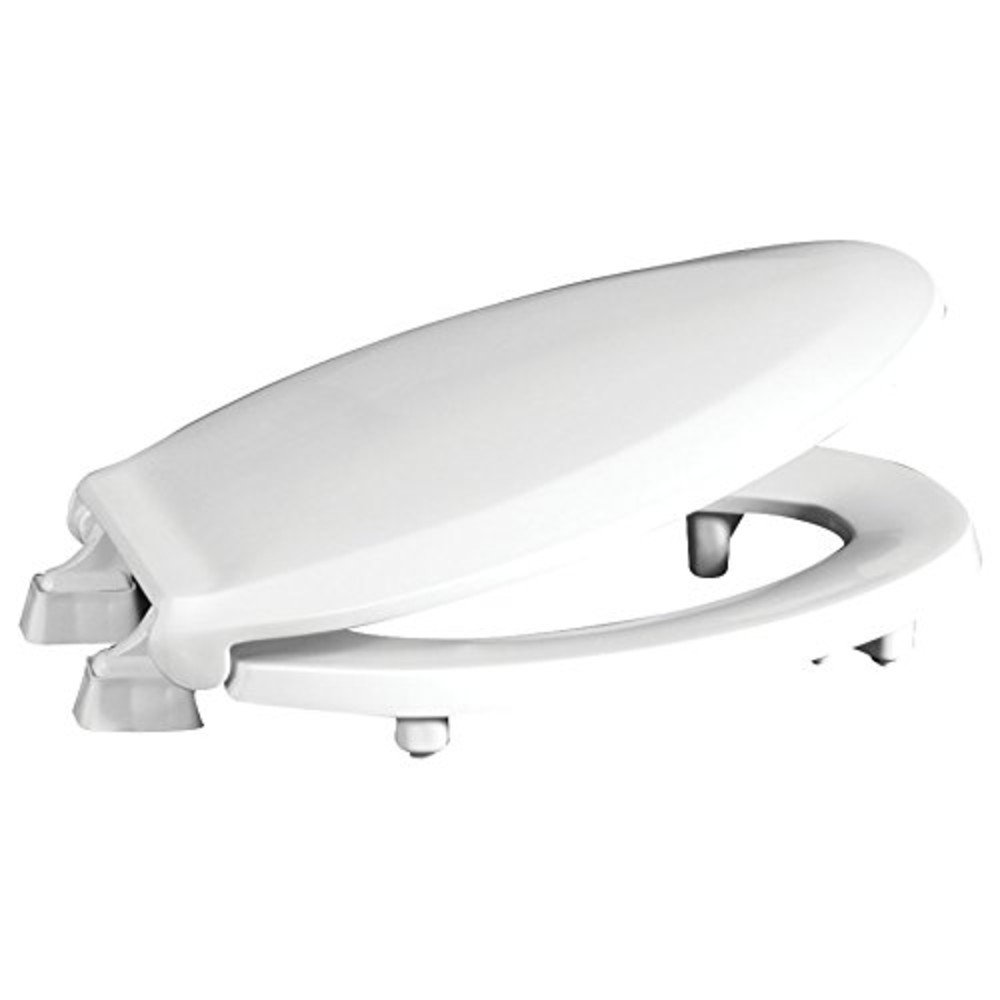 Raised Plastic Elongated Toilet Seat Centoco Hinge 