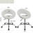 Betsye Backed Adjustable Height Ergonomic Active Stool with Wheels-600905337