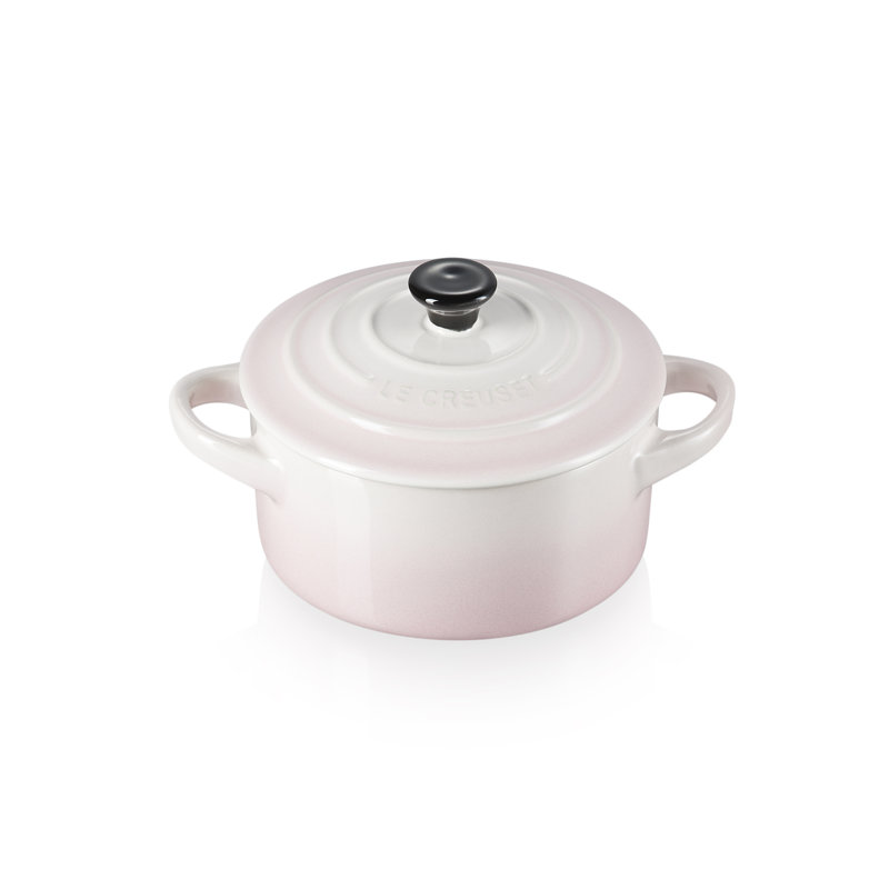 Le Creuset Stoneware Petite Round Casserole, Shell Pink