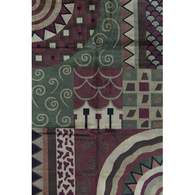Wool Abstract Indoor Rug
