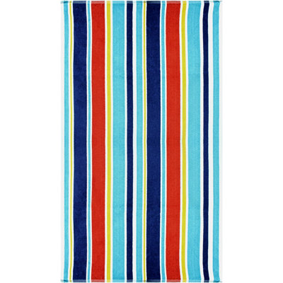 Makenna 100% Cotton Oversized Quick Dry Striped Beach Towel
