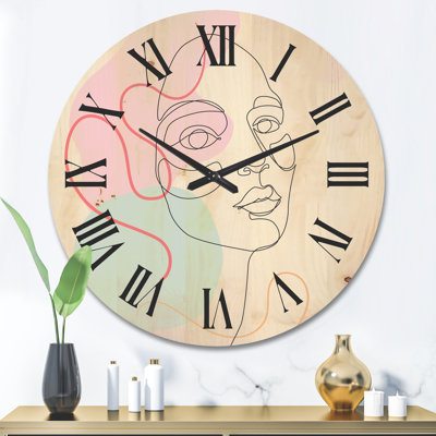 Horloge murale en bois