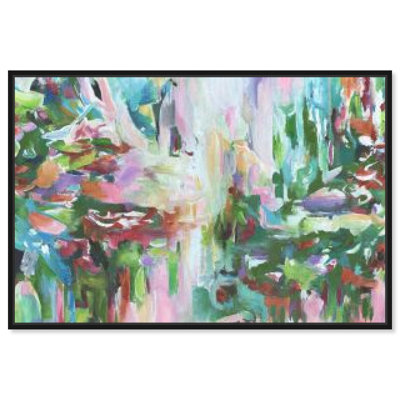 «Vision of Greens Green», art mural abstrait par Art Remedy