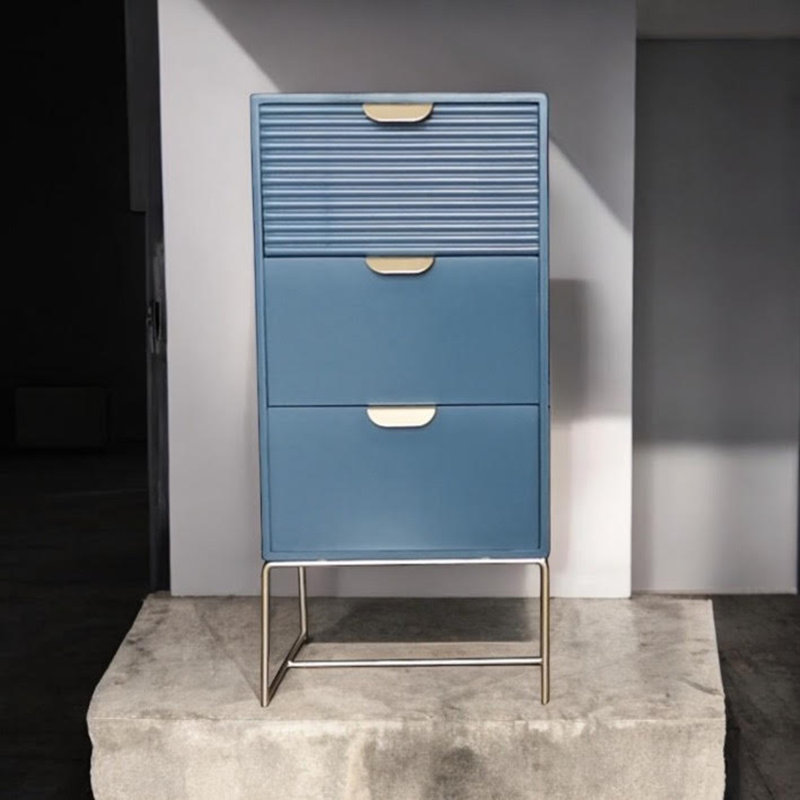 Ahzaria 3 - Drawer Chest of Drawers, Blue