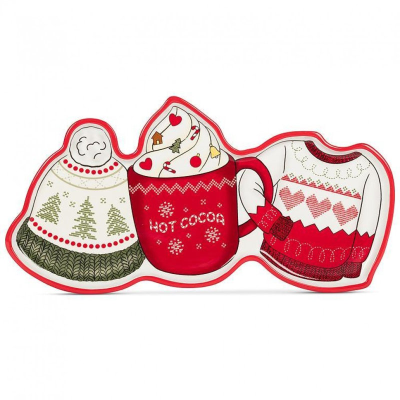 Vêtements d'hiver et assiette cacao