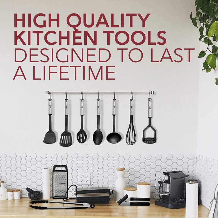 Kitchen Utensils Set Nylon Stainless Steel 23 Piece Heat Resistant Cooking  Tools