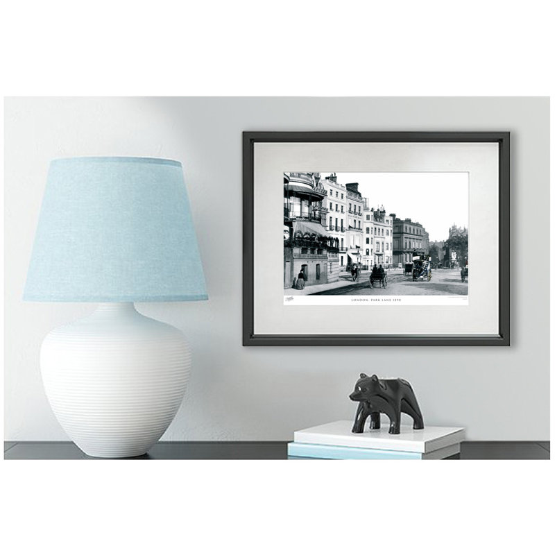 London, Park Lane 1890 by Francis Frith - Single Picture Frame Print, 40cm H x 50cm W x 2.3cm D
