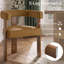 Mamanbai 17.7" Seat Height Modern 3-Leg Chenille Dining Chair with Walnut Frame & Wraparound Back-1443654257-1443654259
