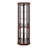Lighted Corner Curio Cabinet - 5 Finishes (White/Cherry/Oak/Black/Dark Oak) - Collectibles & Wine Glass Display-121534342
