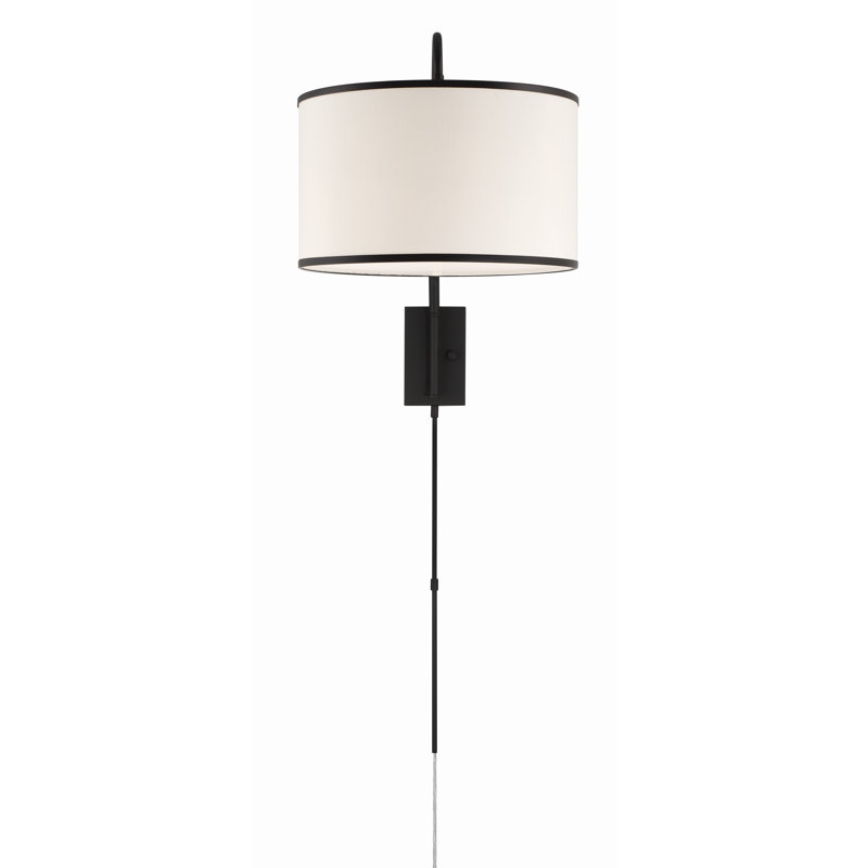 Yuleimi Swing Arm Sconce, Matte Black