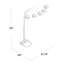 Lampe de plancher de style moderne avec abat-jour paon classique 1 pièce 82 po