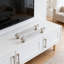 Paquet de 10 poignées d'armoire en nickel satiné brossé, poignées de tiroir moletées, centre de trou de 5 pouces (128 mm), quincaillerie de cuisine et de salle de bain durable-125808221-125808224-125808225