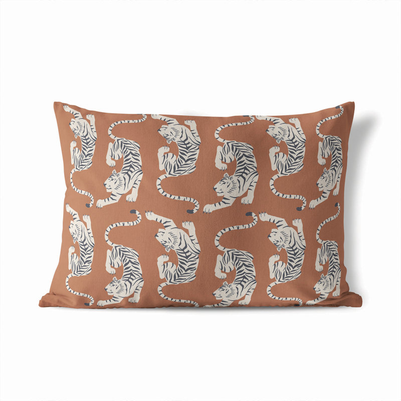 Coussin extérieur Hey Tiger, Terracotta
