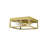 Transitional 2 Light Gold Square Flush Mount-1976606641