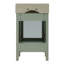 Meuble-lavabo compact avec lavabo en céramique et rangement abondant pour les petits espaces-109063824