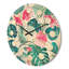 Horloge murale en bois Tropical Botanicals and Flowers-63892401