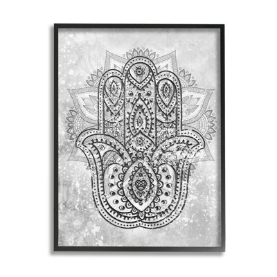 " Hamsa Hand Symbol Intricate " by Daphne Polselli
