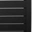 Table d'appoint en aluminium noir mat, idéale pour l'extérieur avec aspect mat