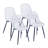 Dartisha 4 - Person Four Leg Dining Set-1868007019