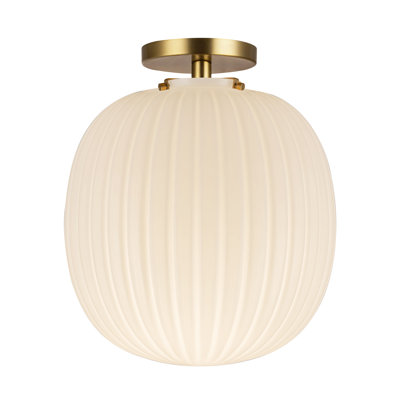 Cherise Glass Semi Flush Mount