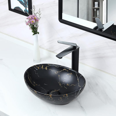 Lavabos vasques de salle de bain avec drain escamotable 16 po x 13,2 po Davivy