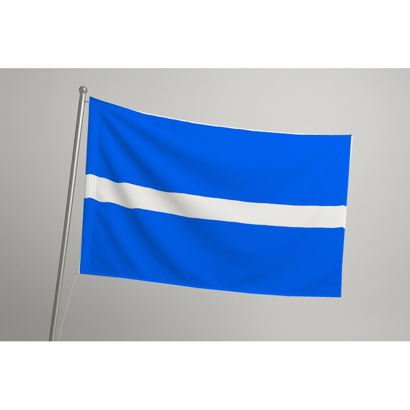 Drapeau blanc mince - drapeau extérieur