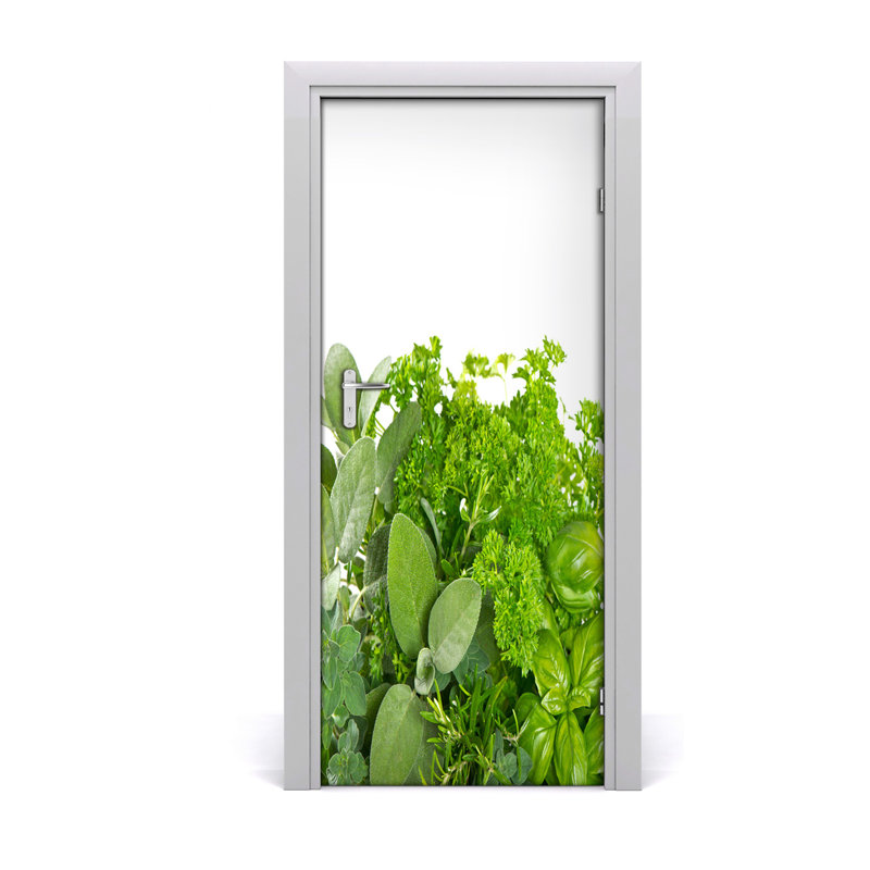 Herb Door Decal, 205cm H x 85cm W