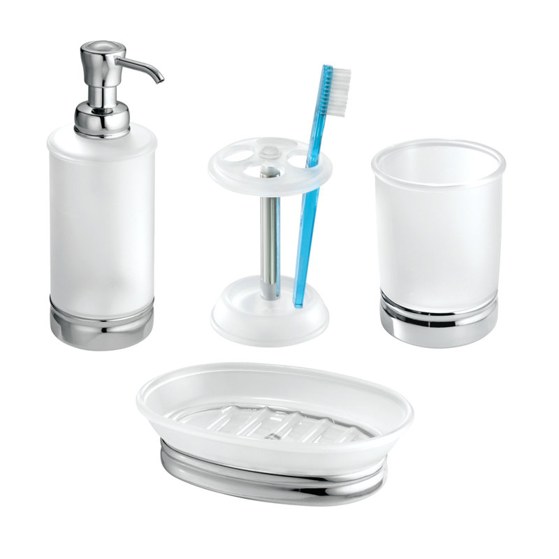Distributeur de savon iDesign pour salle de bain ou meuble-lavabo - Peut contenir du savon ou une lotion pour les mains