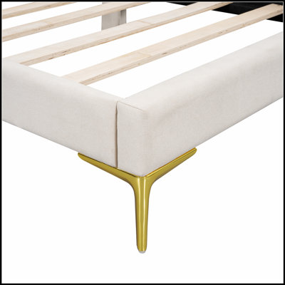 Modern Upholstered Daybed with Headboard, Armrests, and Support Legs for Comfort and Versatility