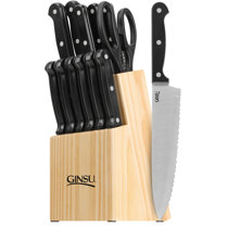 14 Piece Ginsu Purple Kitchen Knife Set