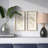 Aurelian Emblem Natural Capiz with Gold Foil Shadowbox Wall Décor
